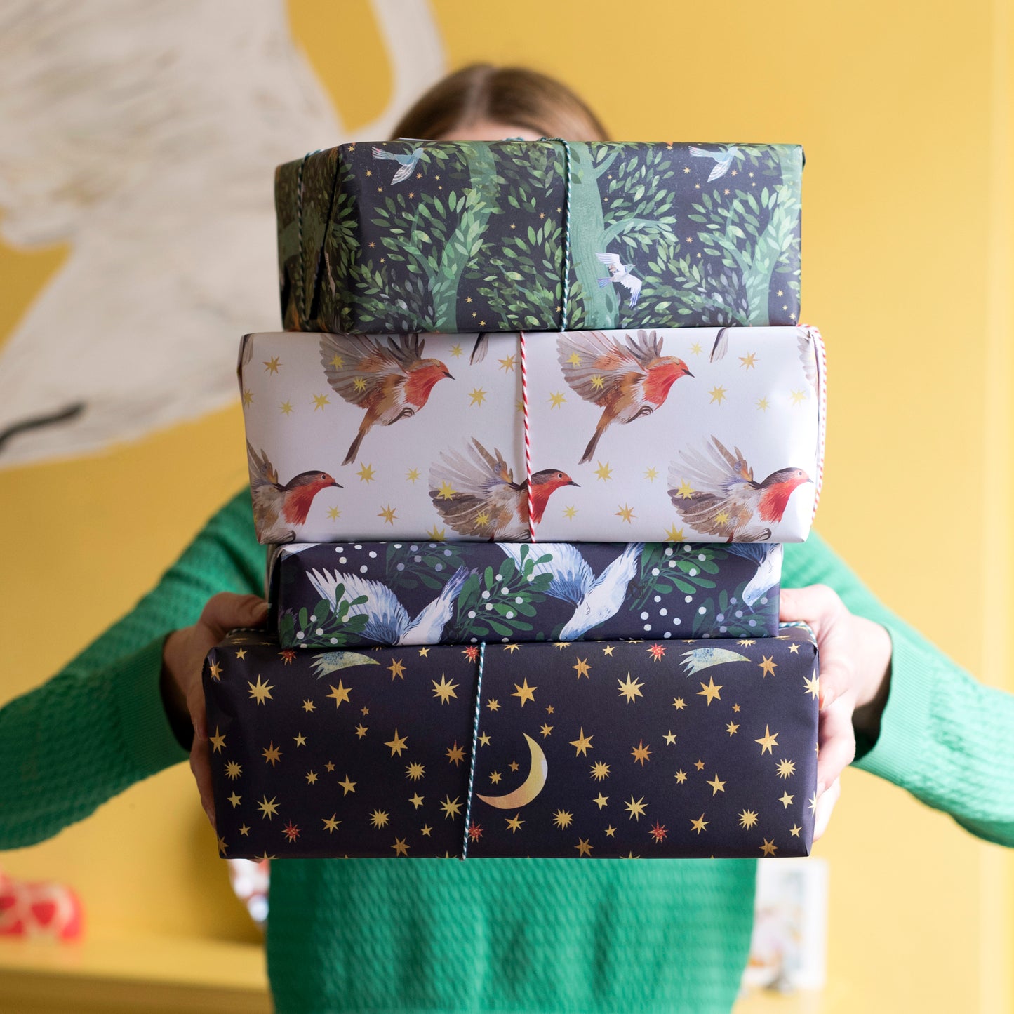 Starry Night Luxury, 100% Recycled Wrapping Paper