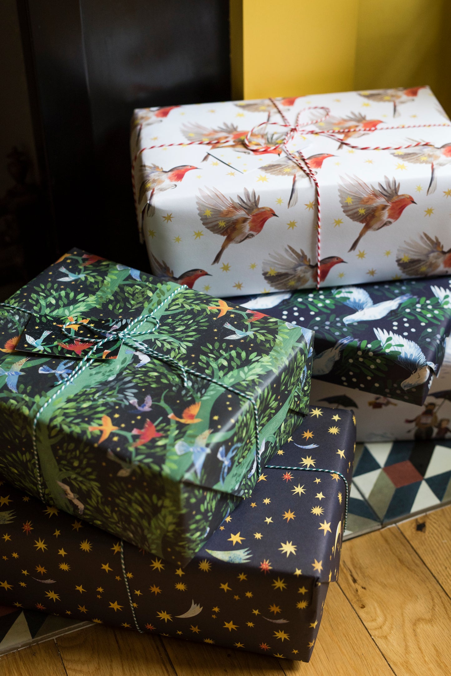 Starry Night Luxury, 100% Recycled Wrapping Paper