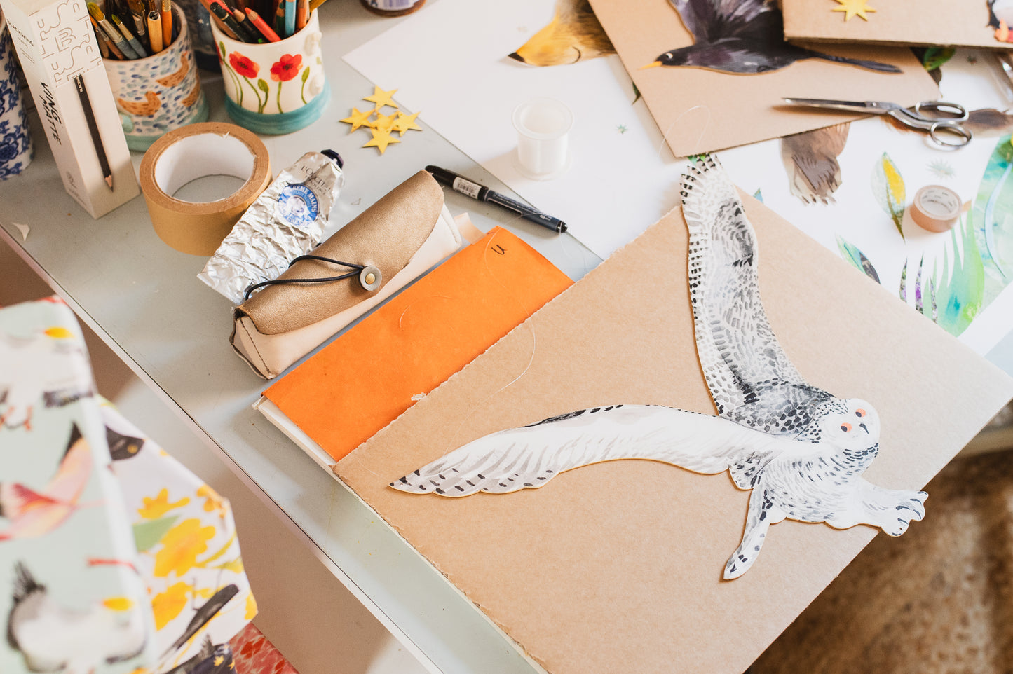 Snowy Owl Decorative Bird Art
