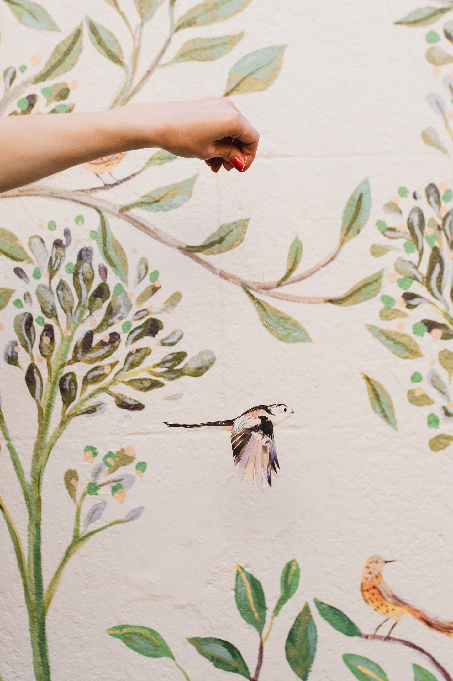 Long-tailed Tit Decorative Bird Art