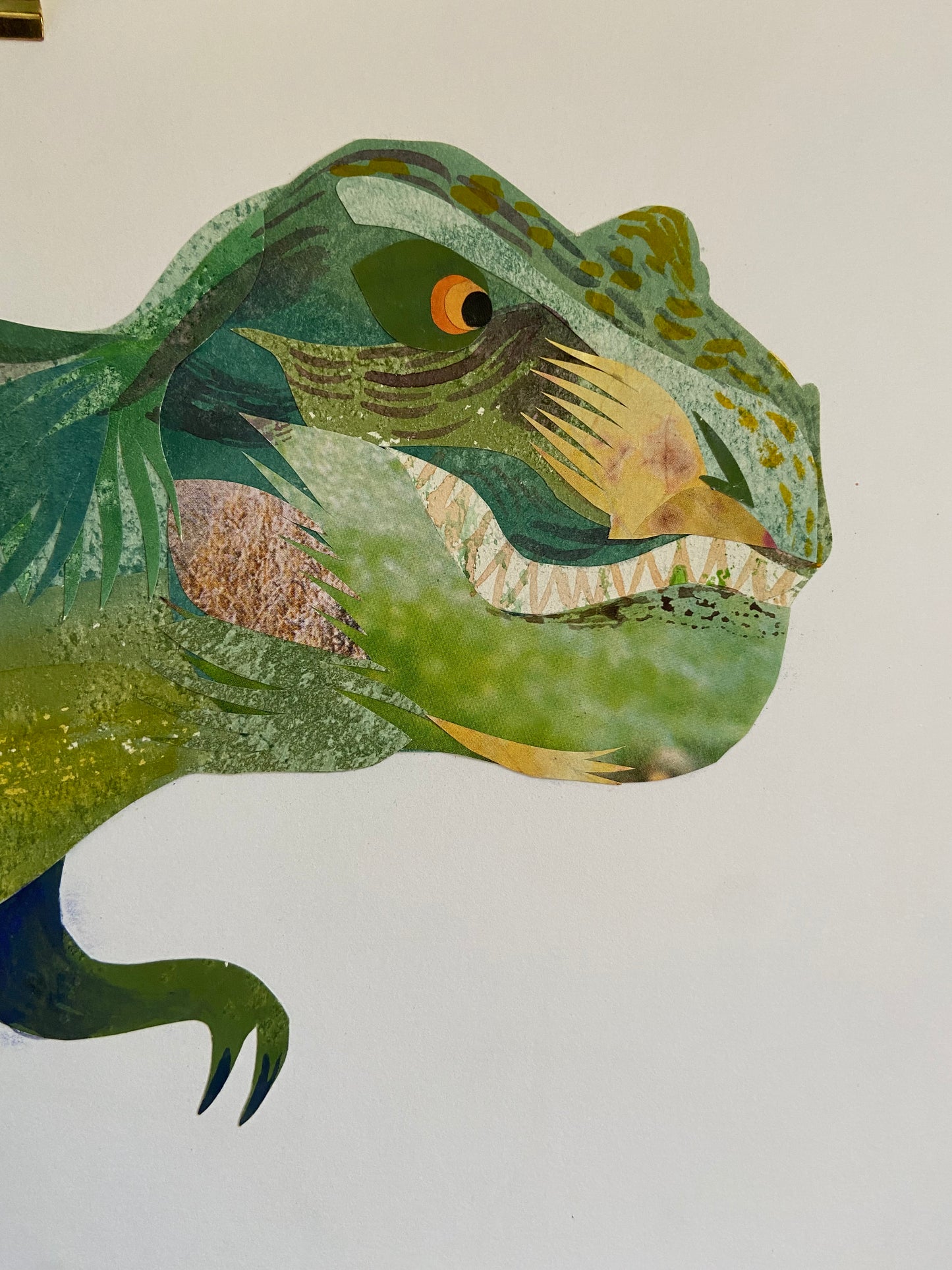 Art Sale - T-Rex Original Mixed Media Illustration