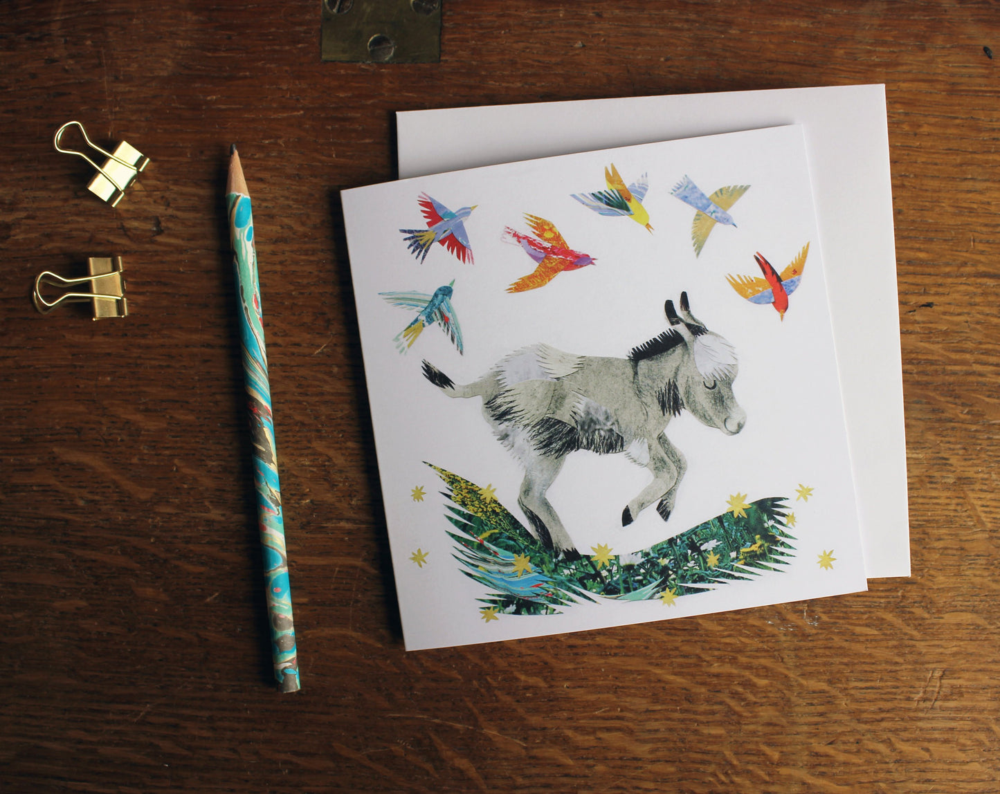 Dancing Donkey Greetings Card