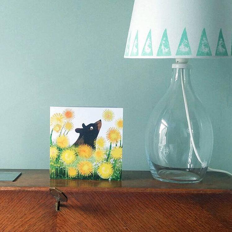 Flower Bear Greetings Card