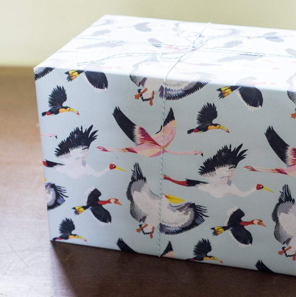 Fabulous Flock Luxury, 100% Recycled Wrapping Paper