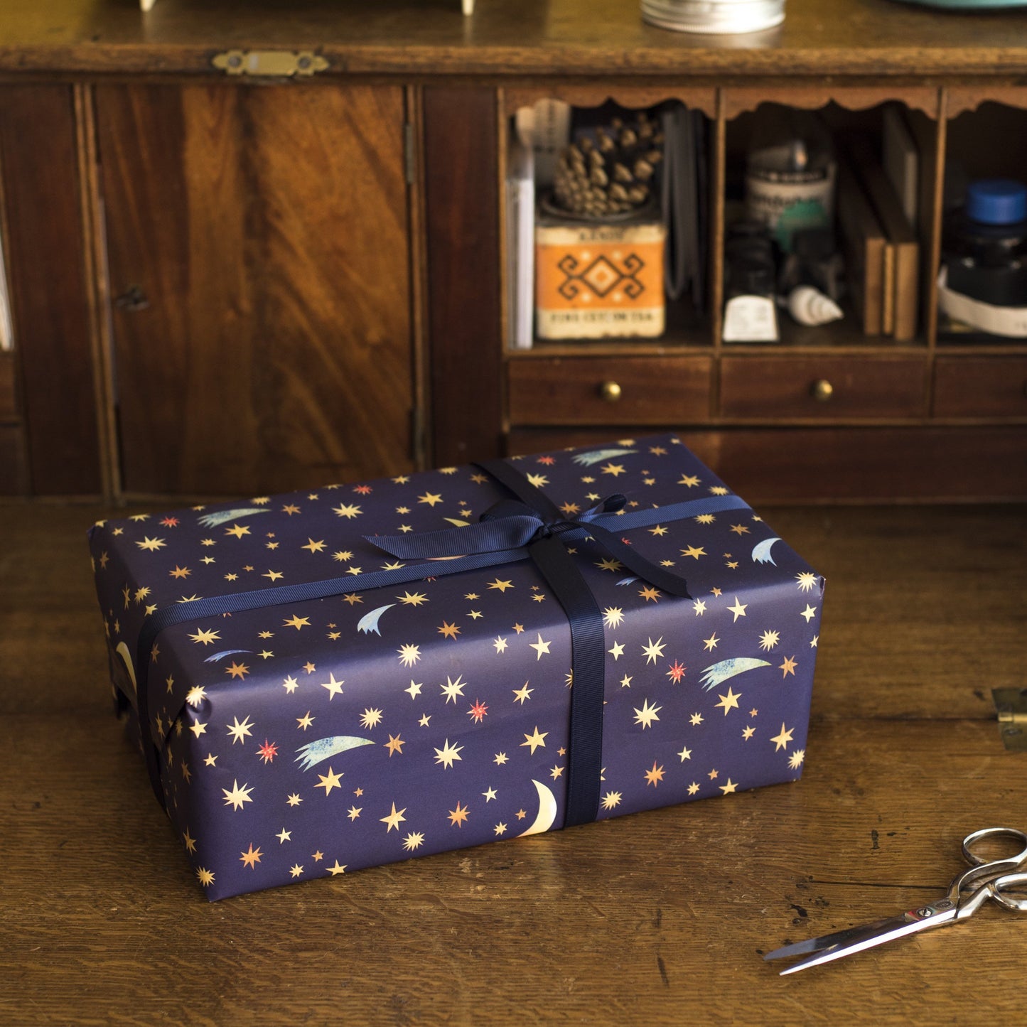 Starry Night Luxury, 100% Recycled Wrapping Paper