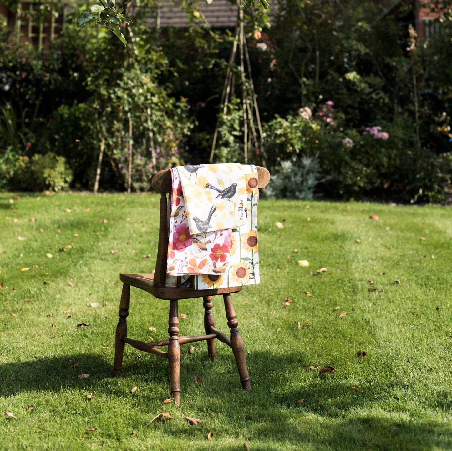 Bright Kingfisher Organic Cotton Tea Towel