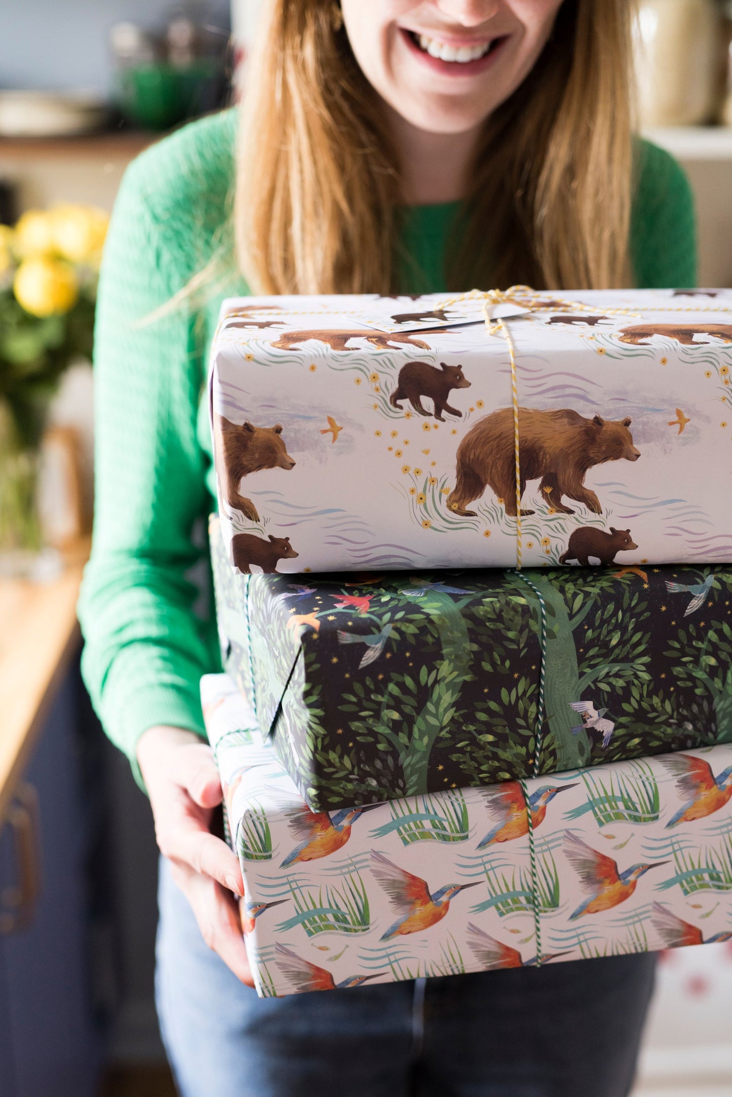 Kingfisher River Luxury, 100% Recycled Wrapping Paper