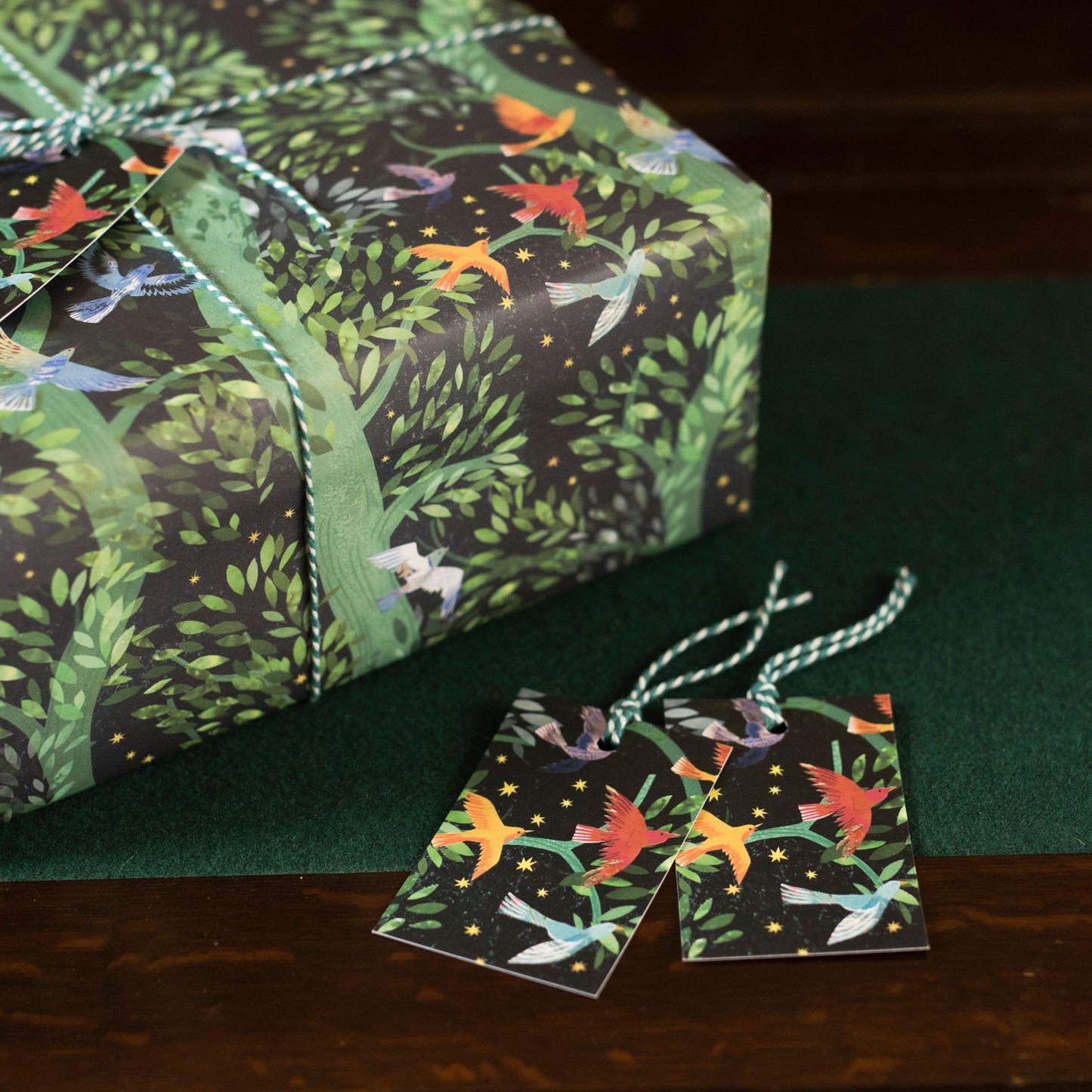 Forest Flight Luxury, 100% Recycled Wrapping Paper