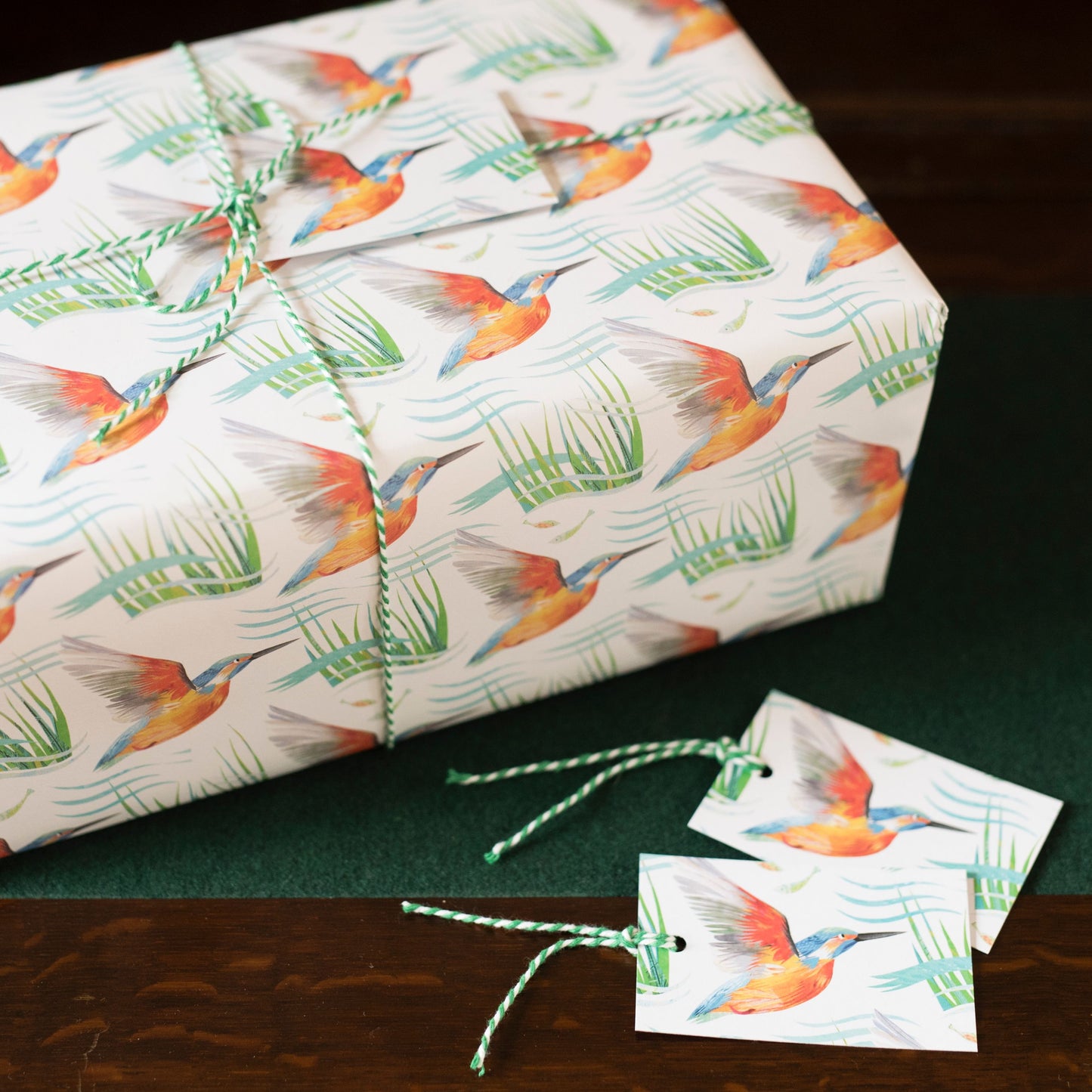 Kingfisher River Luxury, 100% Recycled Wrapping Paper