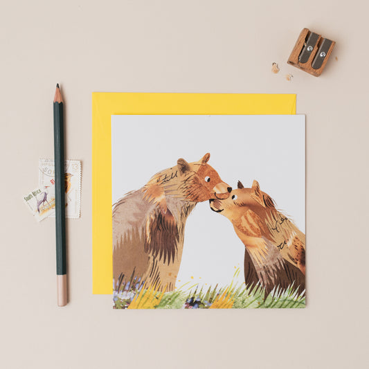 Bears Together Greetings Card