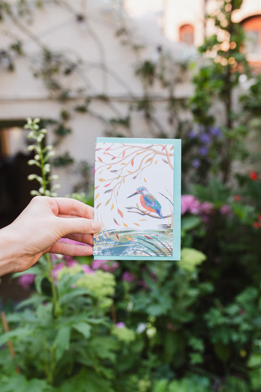 Kingfisher River Greetings Card