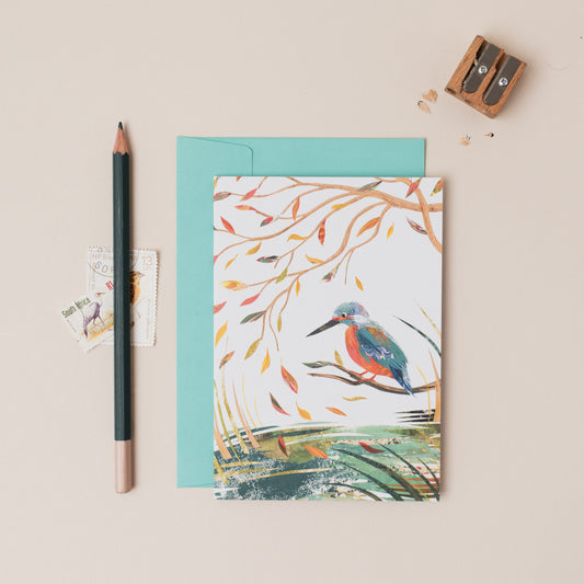 Kingfisher River Greetings Card