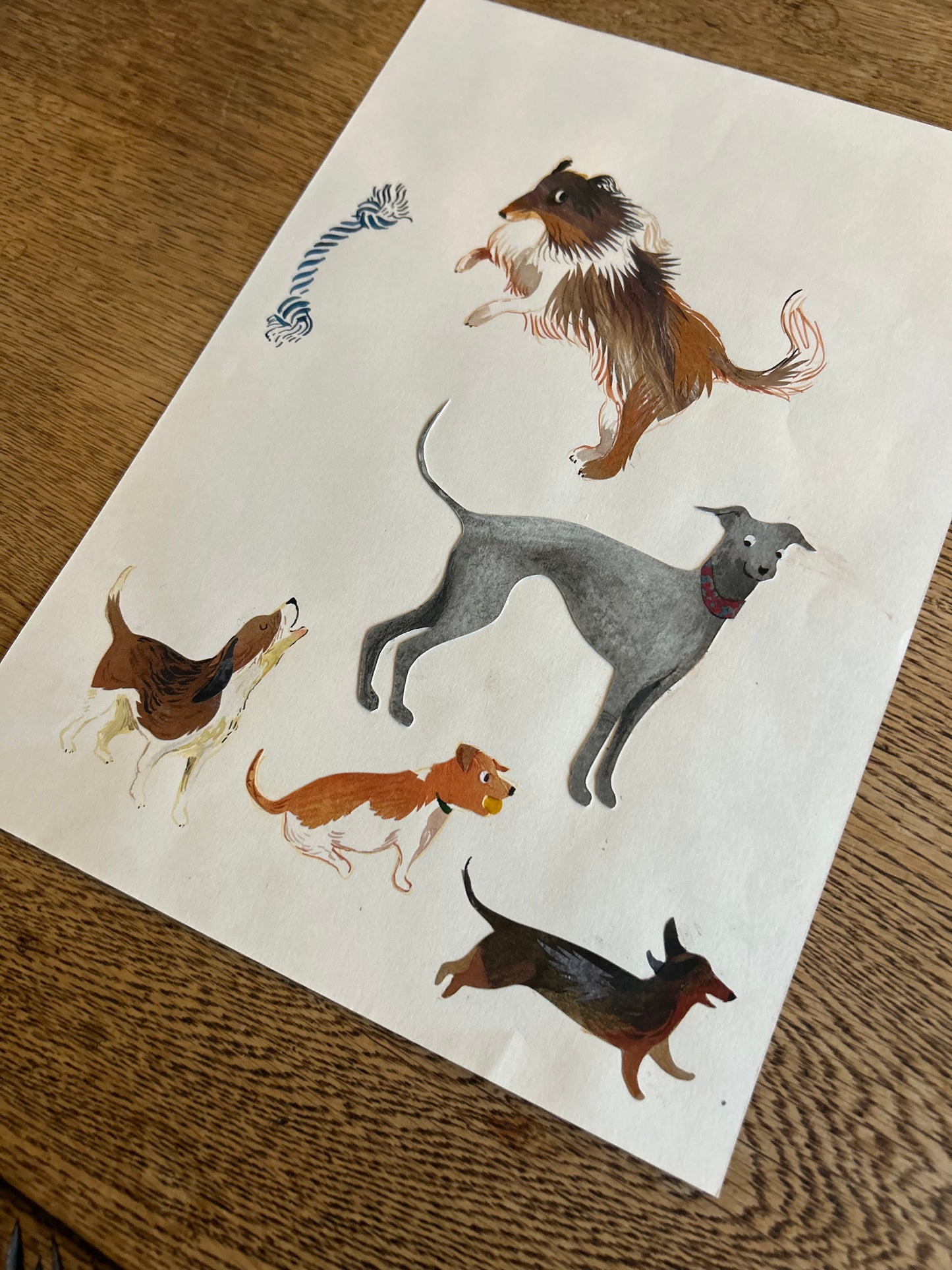 Super Seconds Festival - Dogs Original Collage Artwork