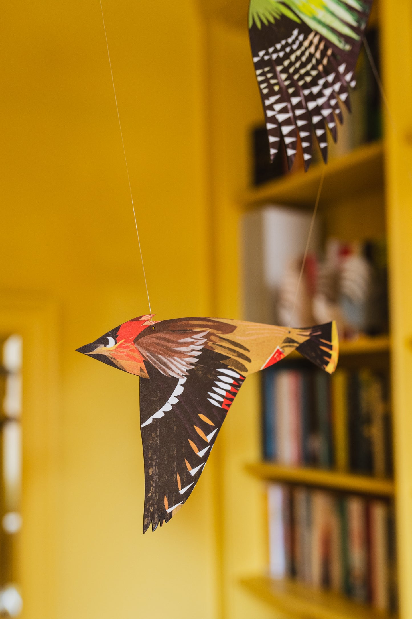 Waxwing Decorative Bird Art