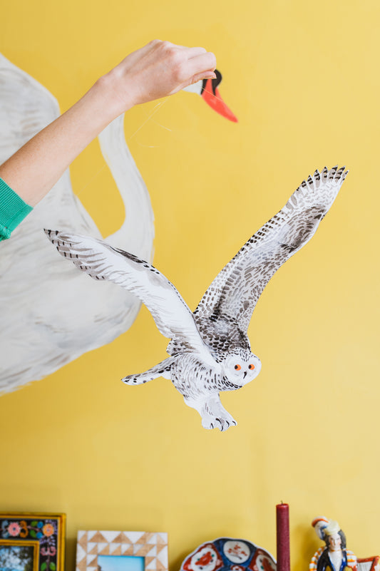 Snowy Owl Decorative Bird Art