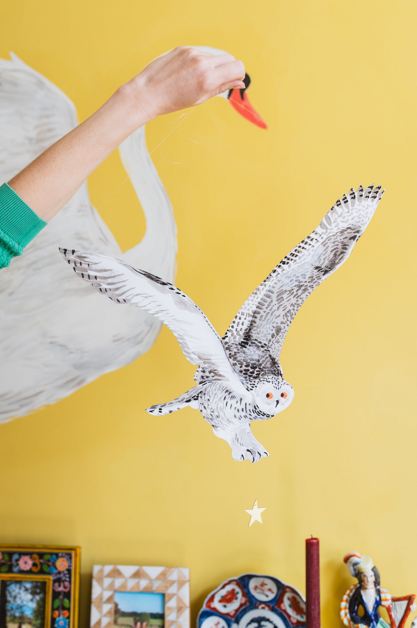 Snowy Owl Decorative Bird Art