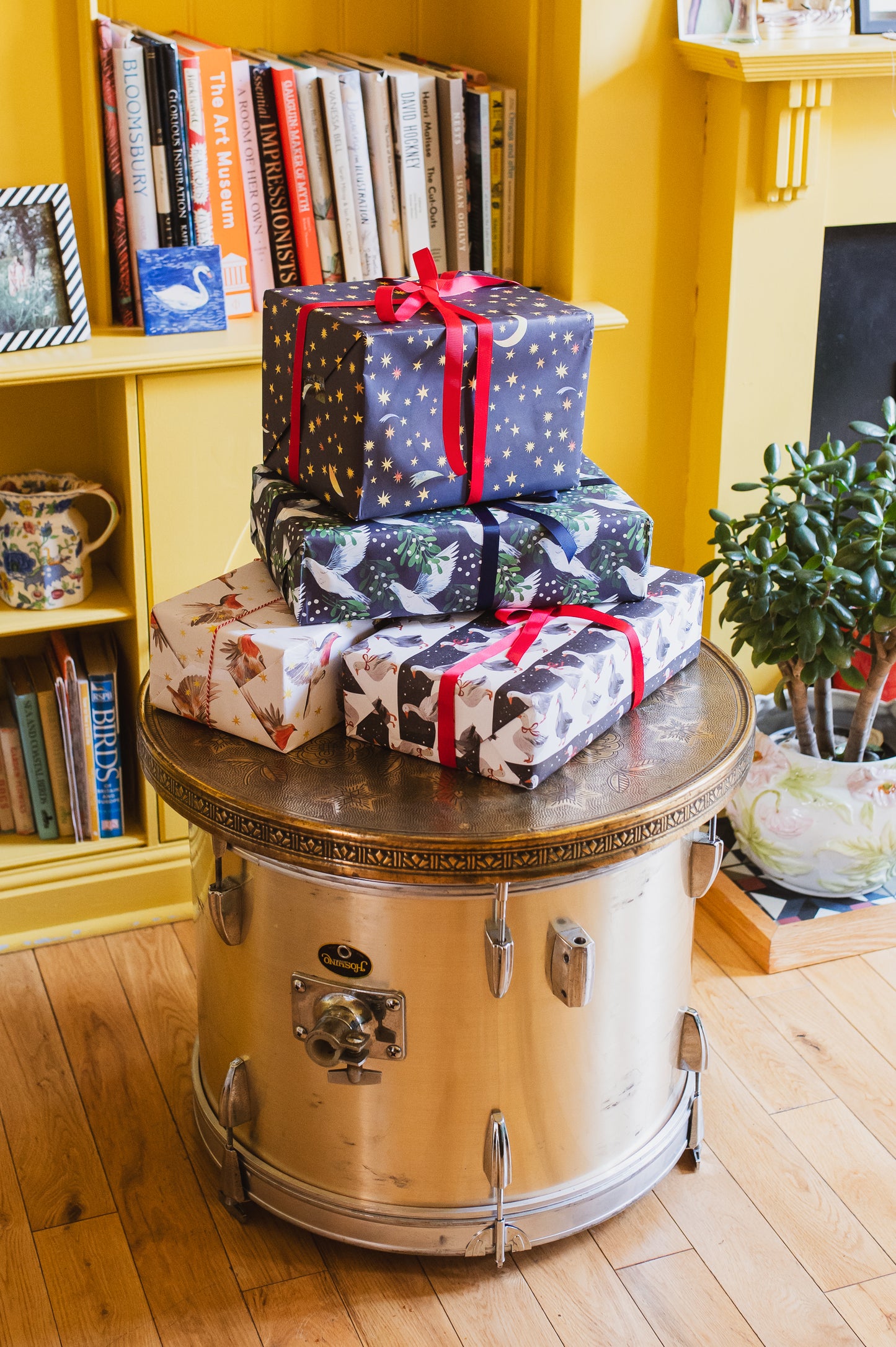 Christmas Geese Luxury, 100% Recycled Wrapping Paper