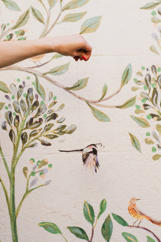 Long-tailed Tit Decorative Bird Art