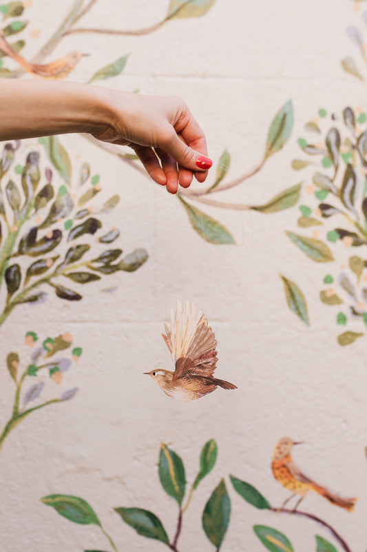 Wren Hanging Bird Decoration