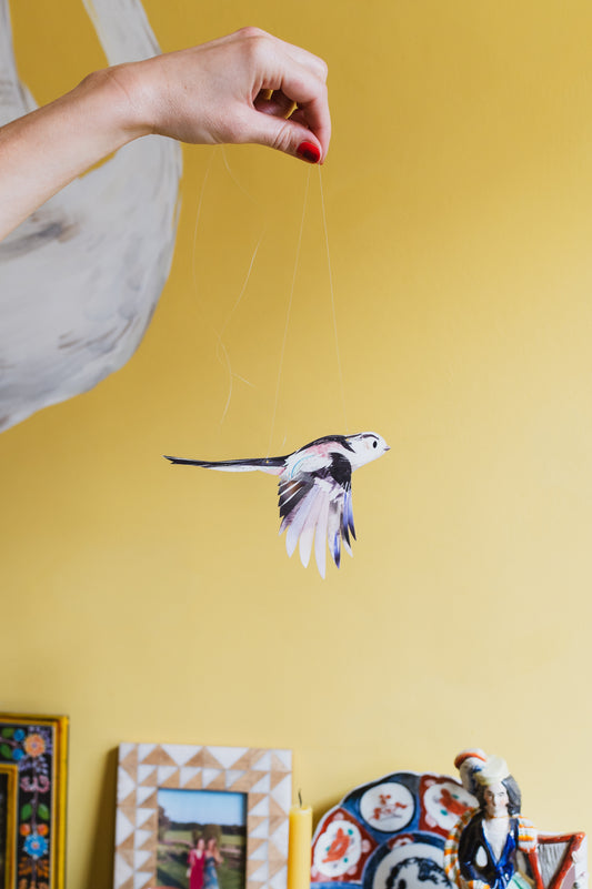Long-tailed Tit Decorative Bird Art