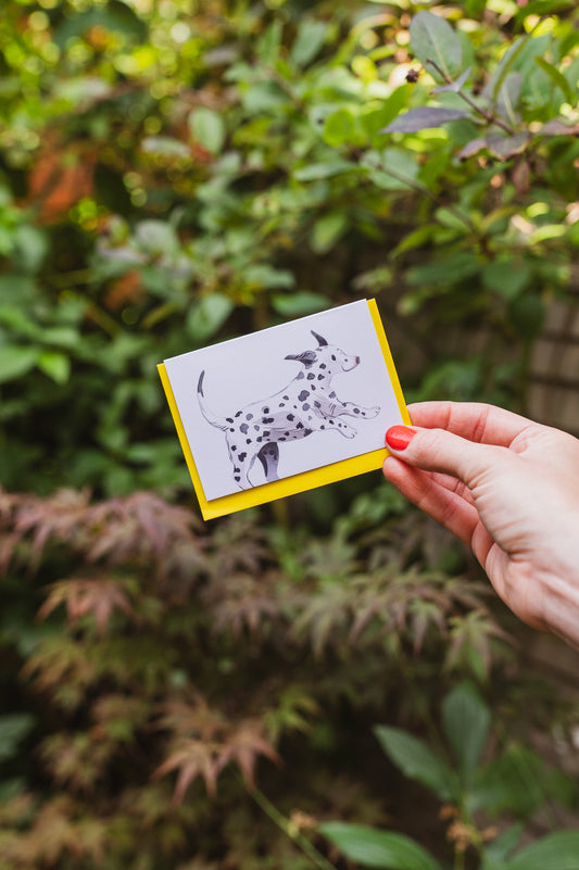 Dalmatian Puppy Mini Greetings Card