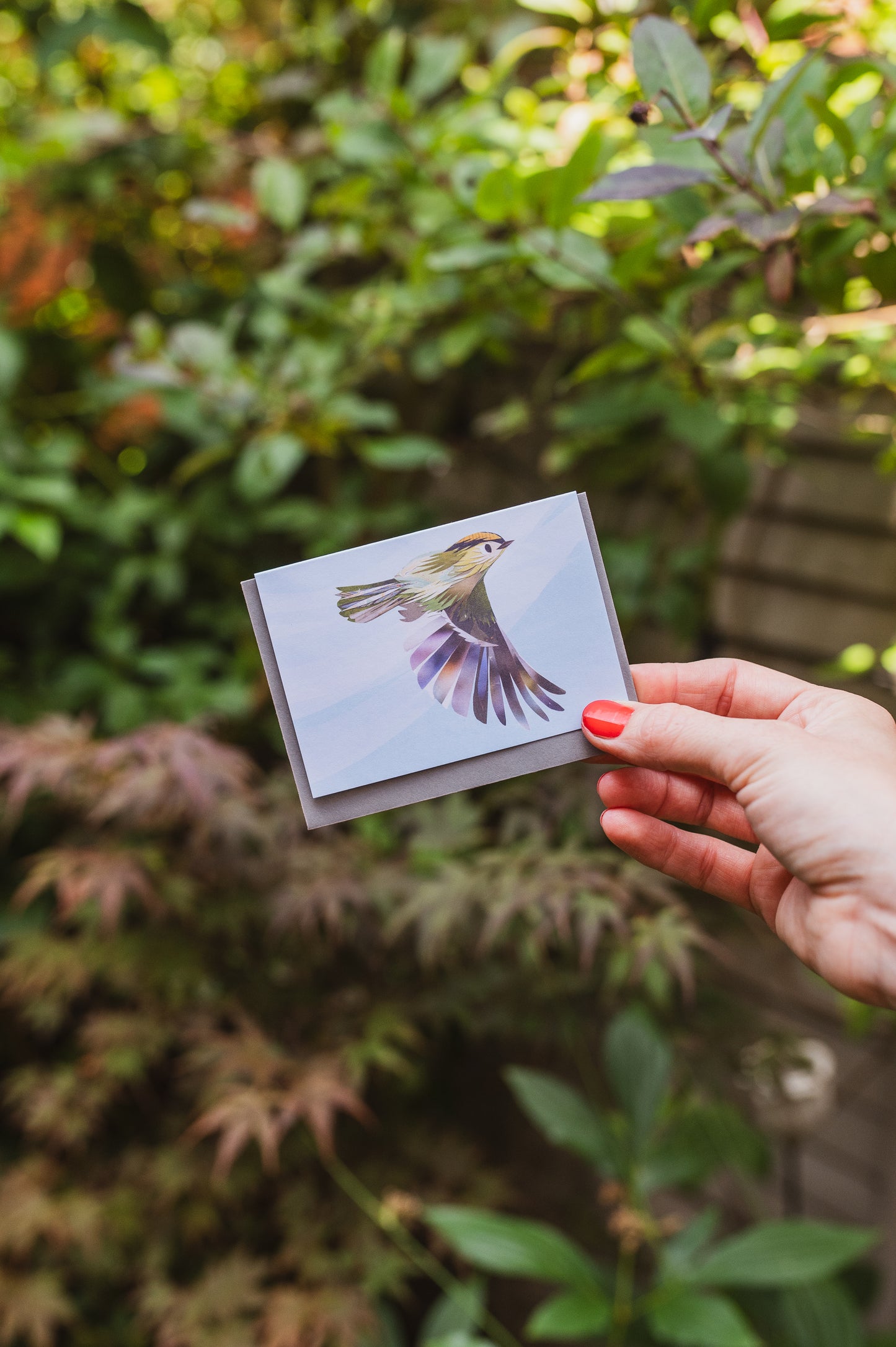 Goldcrest Mini Greetings Card