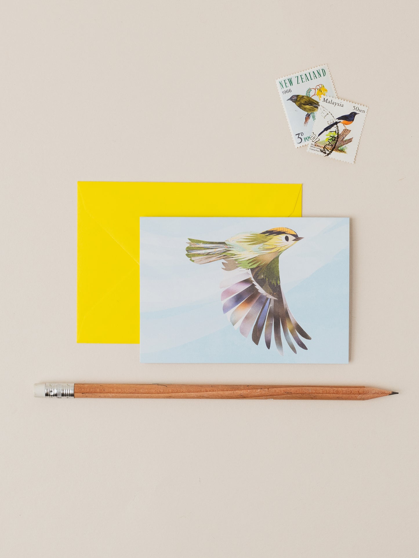 Goldcrest Mini Greetings Card