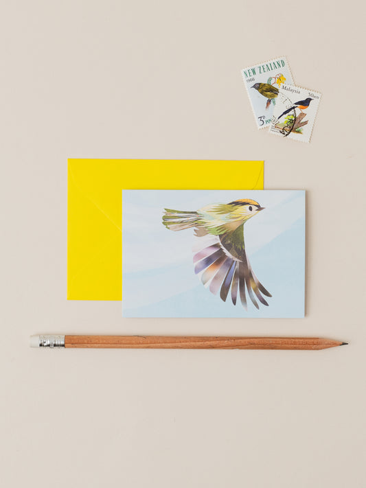 Goldcrest Mini Greetings Card