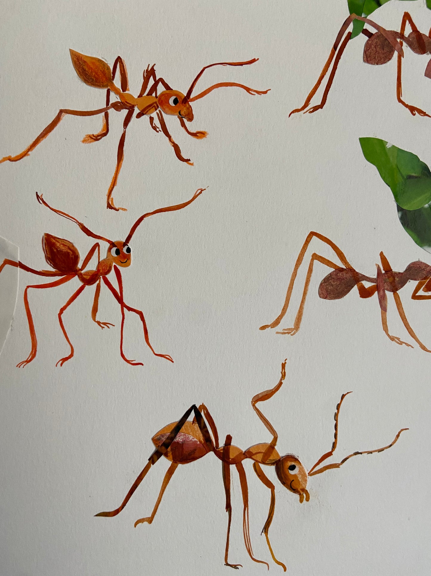 Art Sale - Lots of Ants - Original Mixed Media Illustration