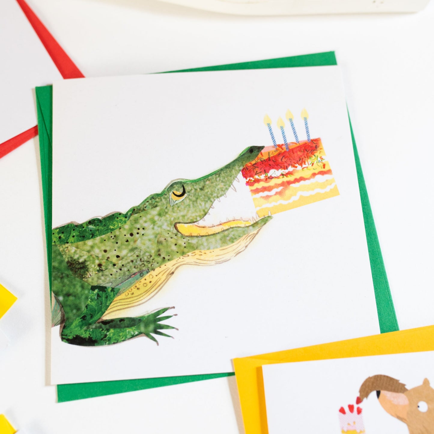 Croc & Cake Birthday Card