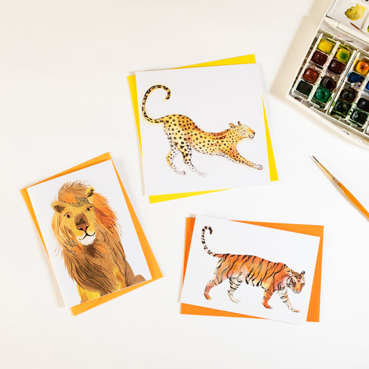 Tiger Bright Greetings Card