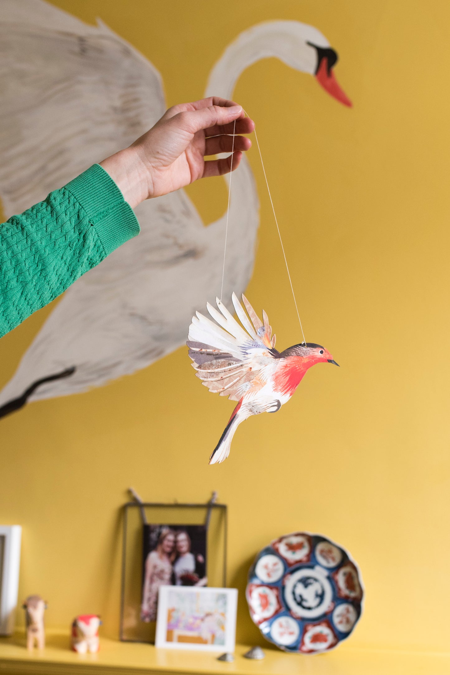 Bright Robin Decorative Bird Art