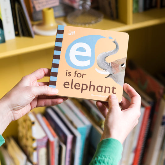 E is for Elephant - Signed Board Book for Babies and Toddlers