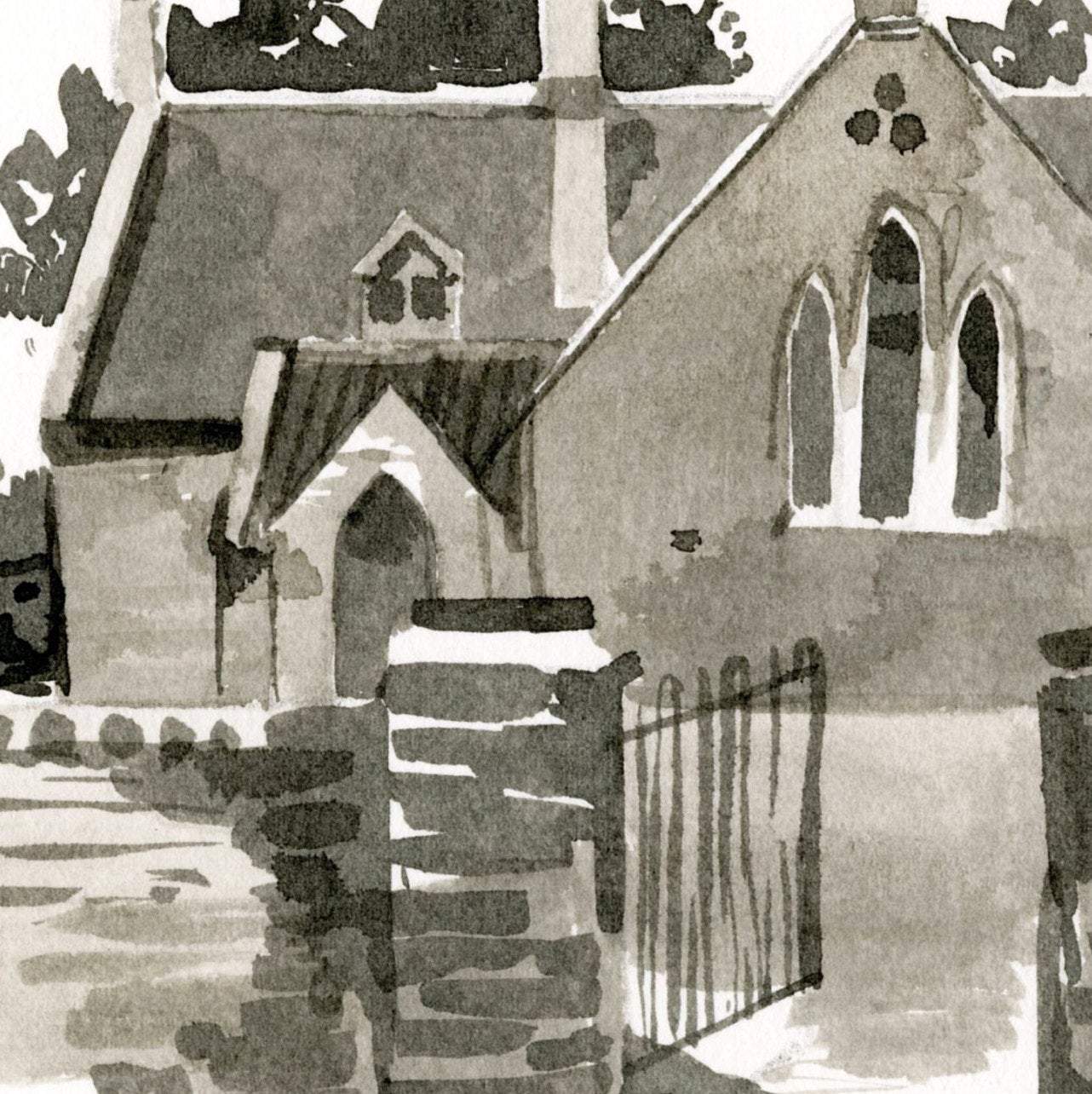 Art Sale - Lyneham School - Ink Painting - 100 Years, 100 Days Project