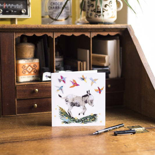 Dancing Donkey Greetings Card