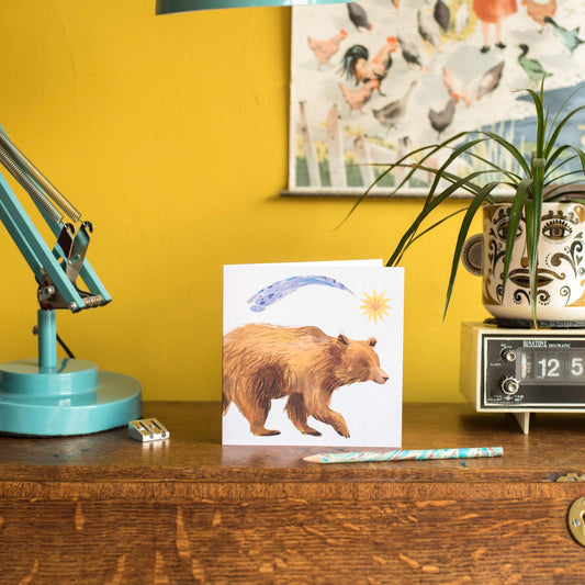 Star Bear Greetings Card