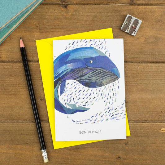 Bon Voyage - Whale Greetings Card