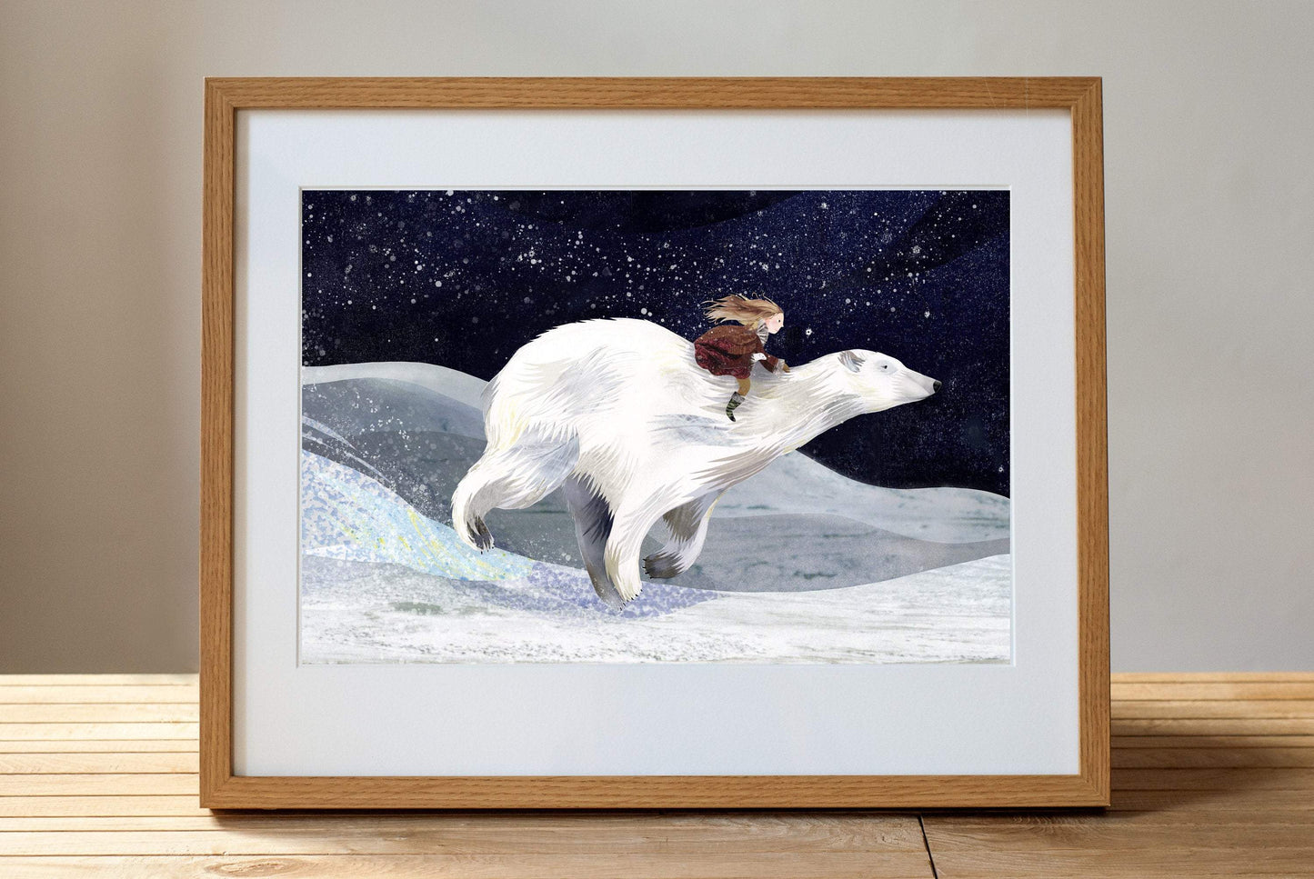 Polar Night Ride Illustration Print
