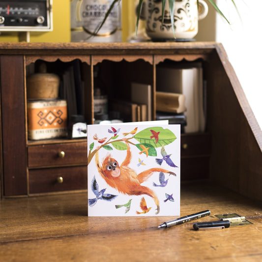 Orangutan Fun Greetings Card