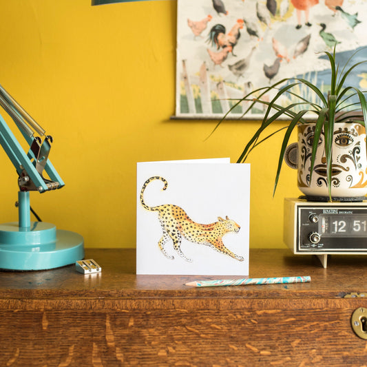 Lovely Leopard Greetings Card