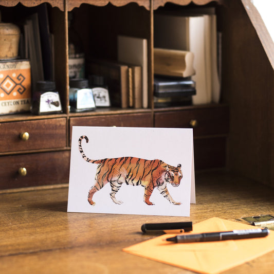 Tiger Bright Greetings Card