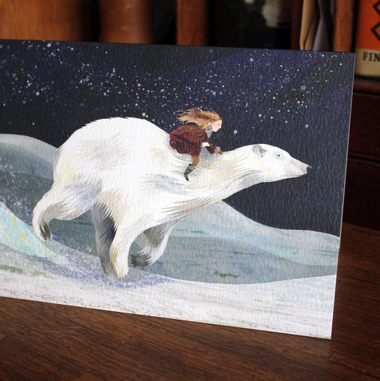 Polar Night Ride Greetings Card