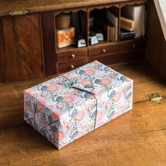Sea Treasure Luxury, 100% Recycled Wrapping Paper