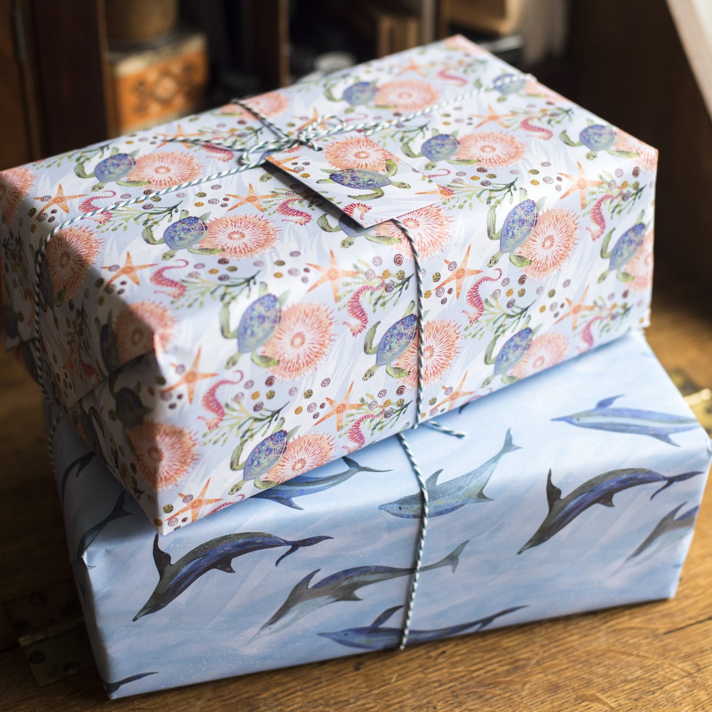 Sea Treasure Luxury, 100% Recycled Wrapping Paper