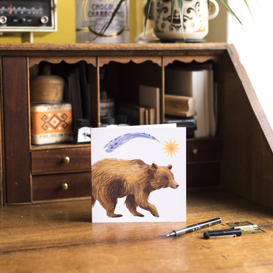 Star Bear Greetings Card