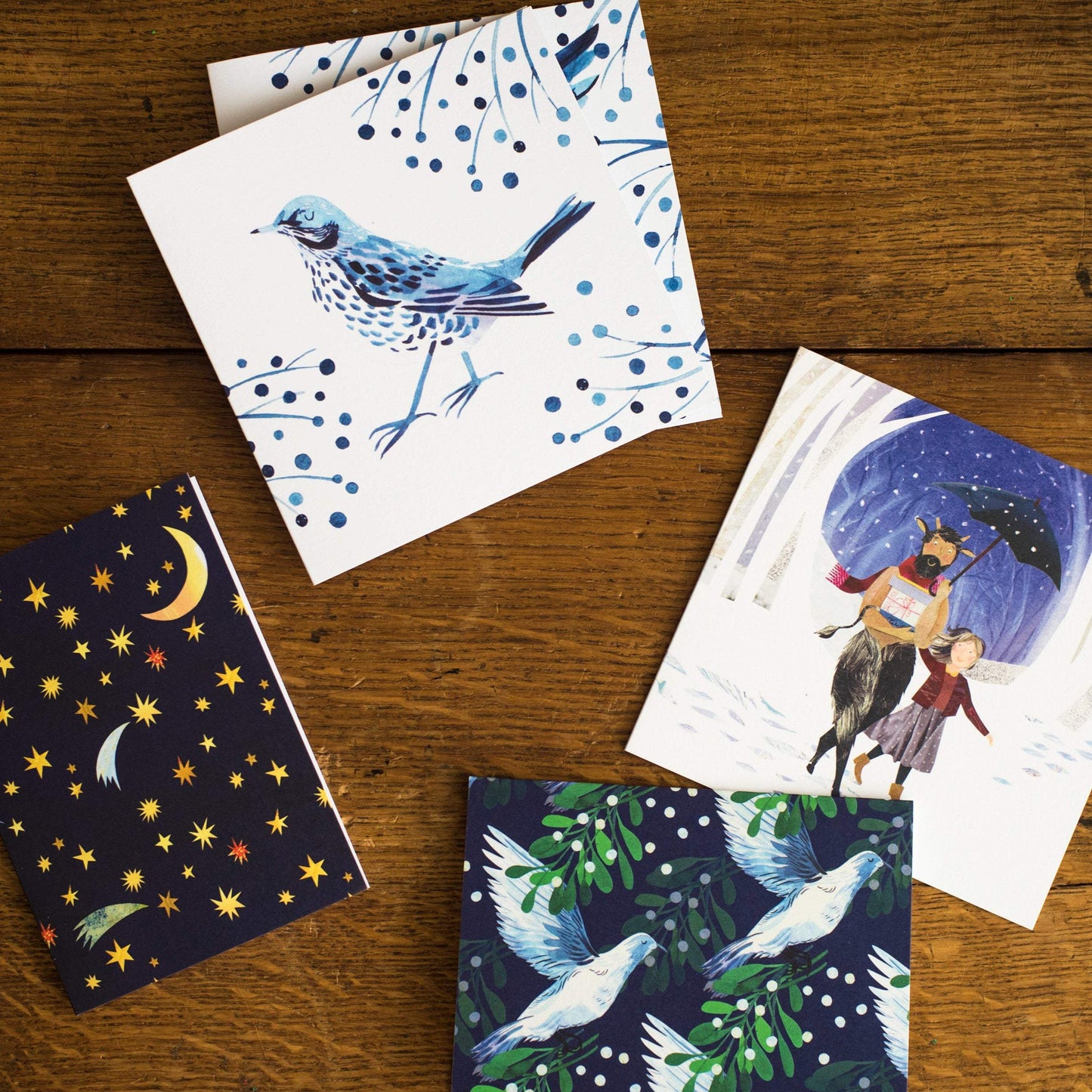 Winter Wings Greetings Cards