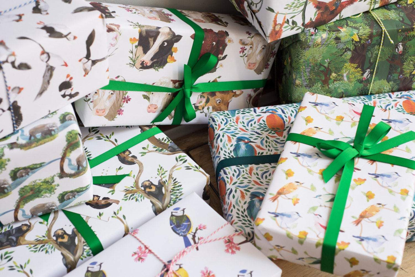 Puffin Parade Luxury, 100% Recycled Wrapping Paper