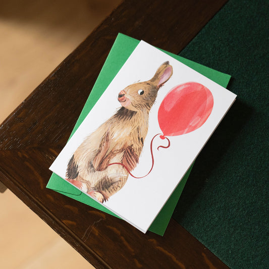 Birthday Bunny Greetings Card