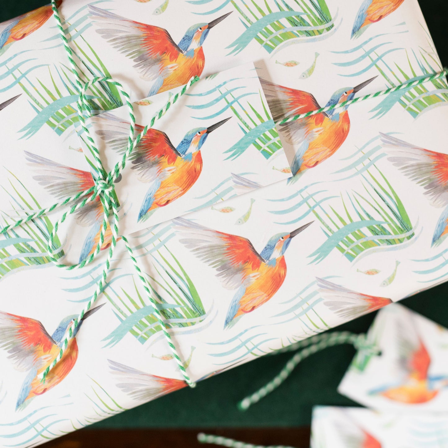 Kingfisher River Luxury, 100% Recycled Wrapping Paper