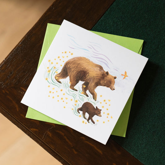 Wandering Bears Greetings Card